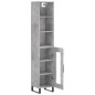 vidaXL Highboard Betongrau 34,5x34x180 cm Holzwerkstoff vidaXL Highboard Betongrau 34,5x34x180 cm Holzwerkstoff