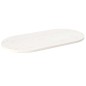 vidaXL Tischplatte Weiß 90x45x2,5 cm Massivholz Kiefer Oval vidaXL Tischplatte Weiß 90x45x2,5 cm Massivholz Kiefer Oval