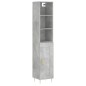 vidaXL Highboard Betongrau 34,5x34x180 cm Holzwerkstoff vidaXL Highboard Betongrau 34,5x34x180 cm Holzwerkstoff