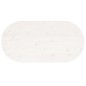 vidaXL Tischplatte Weiß 90x45x2,5 cm Massivholz Kiefer Oval vidaXL Tischplatte Weiß 90x45x2,5 cm Massivholz Kiefer Oval
