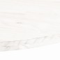 vidaXL Tischplatte Weiß 90x45x2,5 cm Massivholz Kiefer Oval vidaXL Tischplatte Weiß 90x45x2,5 cm Massivholz Kiefer Oval