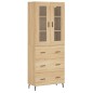 vidaXL Highboard Sonoma-Eiche 69,5x34x180 cm Holzwerkstoff vidaXL Highboard Sonoma-Eiche 69,5x34x180 cm Holzwerkstoff