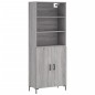 vidaXL Highboard Grau Sonoma 69,5x34x180 cm Holzwerkstoff vidaXL Highboard Grau Sonoma 69,5x34x180 cm Holzwerkstoff