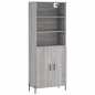 vidaXL Highboard Grau Sonoma 69,5x34x180 cm Holzwerkstoff vidaXL Highboard Grau Sonoma 69,5x34x180 cm Holzwerkstoff