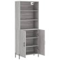 vidaXL Highboard Grau Sonoma 69,5x34x180 cm Holzwerkstoff vidaXL Highboard Grau Sonoma 69,5x34x180 cm Holzwerkstoff