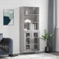 vidaXL Highboard Grau Sonoma 69,5x34x180 cm Holzwerkstoff vidaXL Highboard Grau Sonoma 69,5x34x180 cm Holzwerkstoff