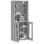vidaXL Highboard Grau Sonoma 69,5x34x180 cm Holzwerkstoff vidaXL Highboard Grau Sonoma 69,5x34x180 cm Holzwerkstoff