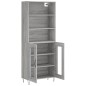 vidaXL Highboard Grau Sonoma 69,5x34x180 cm Holzwerkstoff vidaXL Highboard Grau Sonoma 69,5x34x180 cm Holzwerkstoff