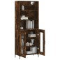 vidaXL Highboard Räuchereiche 69,5x34x180 cm Holzwerkstoff vidaXL Highboard Räuchereiche 69,5x34x180 cm Holzwerkstoff