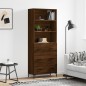 vidaXL Highboard Braun Eichen-Optik 69,5x34x180 cm Holzwerkstoff vidaXL Highboard Braun Eichen-Optik 69,5x34x180 cm Holzwerkstoff