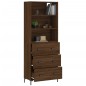vidaXL Highboard Braun Eichen-Optik 69,5x34x180 cm Holzwerkstoff vidaXL Highboard Braun Eichen-Optik 69,5x34x180 cm Holzwerkstoff