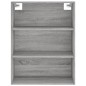 vidaXL Highboard Grau Sonoma 69,5x34x180 cm Holzwerkstoff vidaXL Highboard Grau Sonoma 69,5x34x180 cm Holzwerkstoff