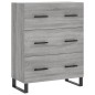 vidaXL Highboard Grau Sonoma 69,5x34x180 cm Holzwerkstoff vidaXL Highboard Grau Sonoma 69,5x34x180 cm Holzwerkstoff