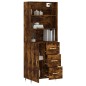 vidaXL Highboard Räuchereiche 69,5x34x180 cm Holzwerkstoff vidaXL Highboard Räuchereiche 69,5x34x180 cm Holzwerkstoff