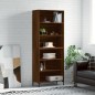 vidaXL Highboard Braun Eichen-Optik 69,5x32,5x180 cm Holzwerkstoff vidaXL Highboard Braun Eichen-Optik 69,5x32,5x180 cm Holzwerkstoff