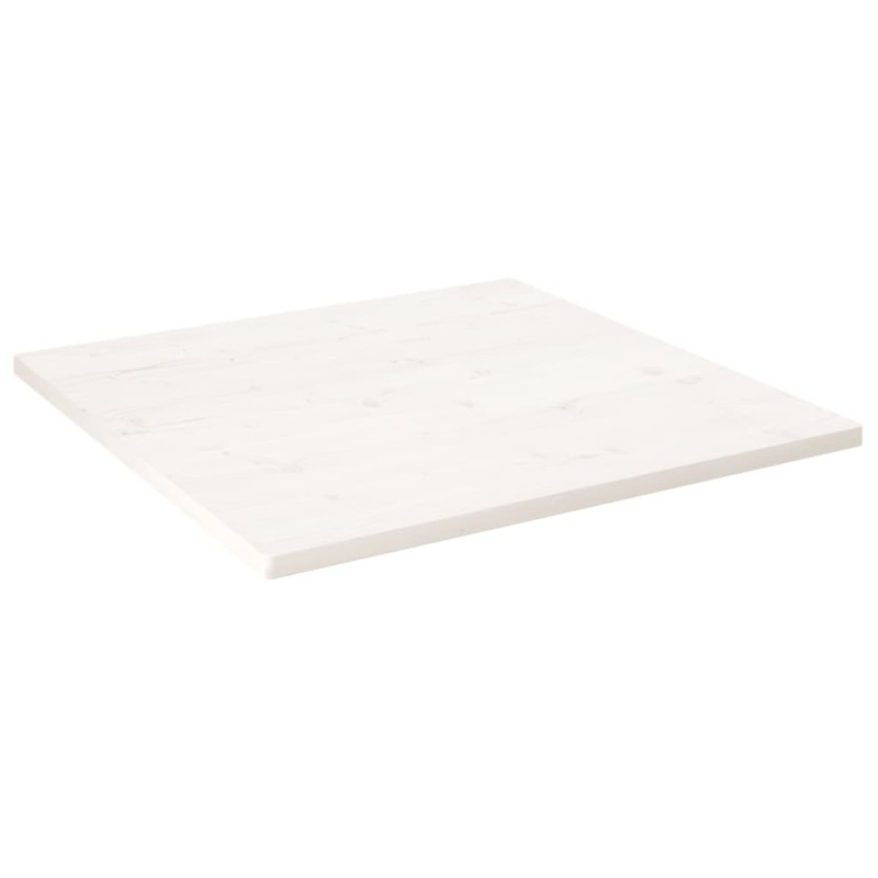 Tischplatte Weiß 70x70x2,5 cm Massivholz Kiefer Quadratisch Tischplatte Weiß 70x70x2,5 cm Massivholz Kiefer Quadratisch