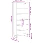 vidaXL Highboard Braun Eichen-Optik 69,5x32,5x180 cm Holzwerkstoff vidaXL Highboard Braun Eichen-Optik 69,5x32,5x180 cm Holzwerkstoff