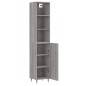 vidaXL Highboard Grau Sonoma 34,5x34x180 cm Holzwerkstoff vidaXL Highboard Grau Sonoma 34,5x34x180 cm Holzwerkstoff