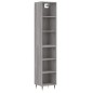 vidaXL Highboard Grau Sonoma 34,5x32,5x180 cm Holzwerkstoff vidaXL Highboard Grau Sonoma 34,5x32,5x180 cm Holzwerkstoff