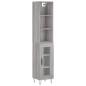 vidaXL Highboard Grau Sonoma 34,5x34x180 cm Holzwerkstoff vidaXL Highboard Grau Sonoma 34,5x34x180 cm Holzwerkstoff