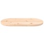 Tischplatte 70x35x2,5 cm Massivholz Kiefer Oval Tischplatte 70x35x2,5 cm Massivholz Kiefer Oval