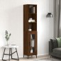 vidaXL Highboard Braun Eichen-Optik 34,5x34x180 cm Holzwerkstoff vidaXL Highboard Braun Eichen-Optik 34,5x34x180 cm Holzwerkstoff