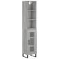 vidaXL Highboard Grau Sonoma 34,5x34x180 cm Holzwerkstoff vidaXL Highboard Grau Sonoma 34,5x34x180 cm Holzwerkstoff
