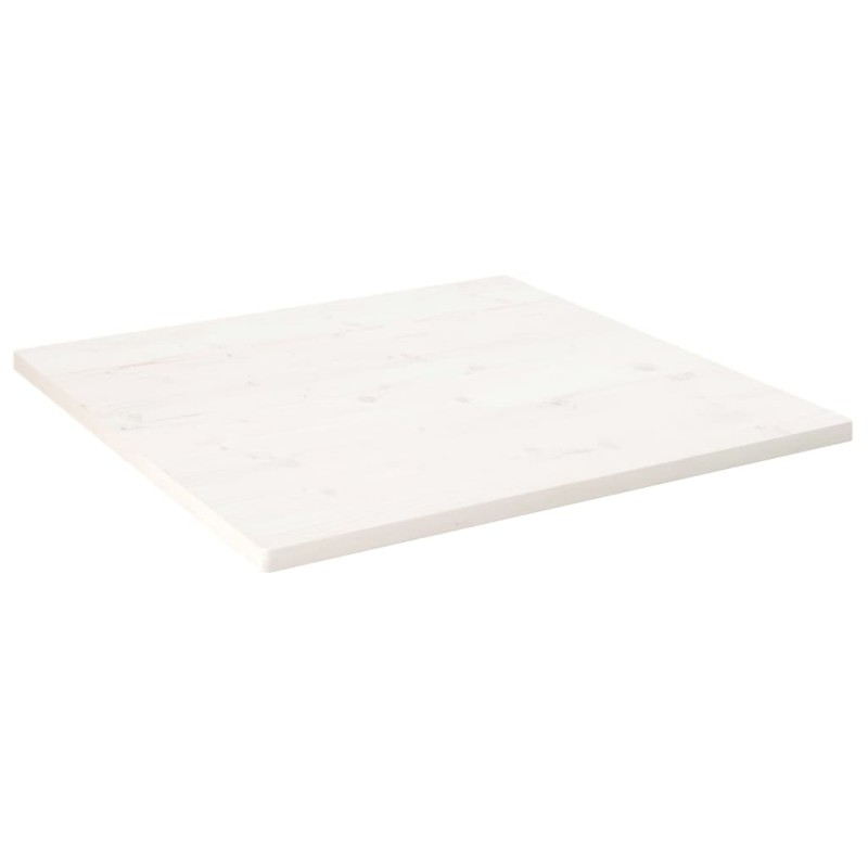 Tischplatte Weiß 80x80x2,5 cm Massivholz Kiefer Quadratisch Tischplatte Weiß 80x80x2,5 cm Massivholz Kiefer Quadratisch
