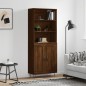 vidaXL Highboard Braun Eichen-Optik 69,5x34x180 cm Holzwerkstoff vidaXL Highboard Braun Eichen-Optik 69,5x34x180 cm Holzwerkstoff