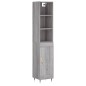vidaXL Highboard Grau Sonoma 34,5x34x180 cm Holzwerkstoff vidaXL Highboard Grau Sonoma 34,5x34x180 cm Holzwerkstoff