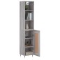 vidaXL Highboard Grau Sonoma 34,5x34x180 cm Holzwerkstoff vidaXL Highboard Grau Sonoma 34,5x34x180 cm Holzwerkstoff