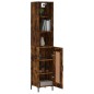 vidaXL Highboard Räuchereiche 34,5x34x180 cm Holzwerkstoff vidaXL Highboard Räuchereiche 34,5x34x180 cm Holzwerkstoff