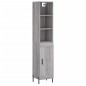 vidaXL Highboard Grau Sonoma 34,5x34x180 cm Holzwerkstoff vidaXL Highboard Grau Sonoma 34,5x34x180 cm Holzwerkstoff