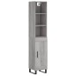 vidaXL Highboard Grau Sonoma 34,5x34x180 cm Holzwerkstoff vidaXL Highboard Grau Sonoma 34,5x34x180 cm Holzwerkstoff