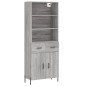 vidaXL Highboard Grau Sonoma 69,5x34x180 cm Holzwerkstoff vidaXL Highboard Grau Sonoma 69,5x34x180 cm Holzwerkstoff