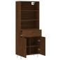 vidaXL Highboard Braun Eichen-Optik 69,5x34x180 cm Holzwerkstoff vidaXL Highboard Braun Eichen-Optik 69,5x34x180 cm Holzwerkstoff