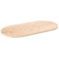 Tischplatte 110x55x2,5 cm Massivholz Kiefer Oval Tischplatte 110x55x2,5 cm Massivholz Kiefer Oval
