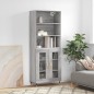 vidaXL Highboard Grau Sonoma 69,5x34x180 cm Holzwerkstoff vidaXL Highboard Grau Sonoma 69,5x34x180 cm Holzwerkstoff