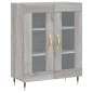 vidaXL Highboard Grau Sonoma 69,5x34x180 cm Holzwerkstoff vidaXL Highboard Grau Sonoma 69,5x34x180 cm Holzwerkstoff