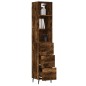 vidaXL Highboard Räuchereiche 34,5x34x180 cm Holzwerkstoff vidaXL Highboard Räuchereiche 34,5x34x180 cm Holzwerkstoff
