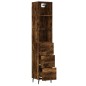 vidaXL Highboard Räuchereiche 34,5x34x180 cm Holzwerkstoff vidaXL Highboard Räuchereiche 34,5x34x180 cm Holzwerkstoff