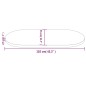 Tischplatte 110x55x2,5 cm Massivholz Kiefer Oval Tischplatte 110x55x2,5 cm Massivholz Kiefer Oval