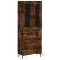 vidaXL Highboard Räuchereiche 69,5x34x180 cm Holzwerkstoff vidaXL Highboard Räuchereiche 69,5x34x180 cm Holzwerkstoff