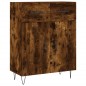 vidaXL Highboard Räuchereiche 69,5x34x180 cm Holzwerkstoff vidaXL Highboard Räuchereiche 69,5x34x180 cm Holzwerkstoff