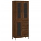 Highboard Braun Eichen-Optik 69,5x34x180 cm Holzwerkstoff Highboard Braun Eichen-Optik 69,5x34x180 cm Holzwerkstoff