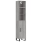 vidaXL Highboard Grau Sonoma 34,5x34x180 cm Holzwerkstoff vidaXL Highboard Grau Sonoma 34,5x34x180 cm Holzwerkstoff