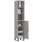 vidaXL Highboard Grau Sonoma 34,5x34x180 cm Holzwerkstoff vidaXL Highboard Grau Sonoma 34,5x34x180 cm Holzwerkstoff