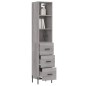 vidaXL Highboard Grau Sonoma 34,5x34x180 cm Holzwerkstoff vidaXL Highboard Grau Sonoma 34,5x34x180 cm Holzwerkstoff
