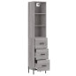 vidaXL Highboard Grau Sonoma 34,5x34x180 cm Holzwerkstoff vidaXL Highboard Grau Sonoma 34,5x34x180 cm Holzwerkstoff