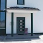 vidaXL Haustür Anthrazit 110x210 cm Aluminium und PVC vidaXL Haustür Anthrazit 110x210 cm Aluminium und PVC